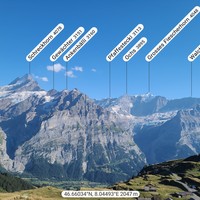 Bachalpsee, pano S: Mättenberg,  Schreckhorn...