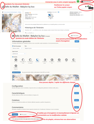 Tuto modifier un itinéraire Tuto modifier un itinéraire