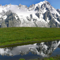 Grandes Jorasses vues d'Italie