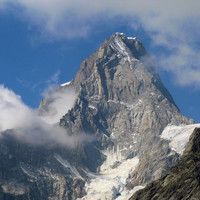 Grandes Jorasses face E (pointe Walker)  et col des Hirondelles