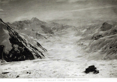 Glacier Newton vu du col Russel par Vittorio Sella en 1897 Glacier Newton vu du col Russel par Vittorio Sella en 1897