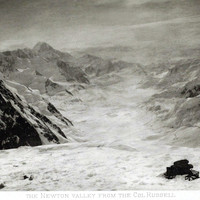 Glacier Newton vu du col Russel par Vittorio Sella en 1897