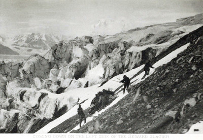 Descente rive G du Glacier Seward par Vittorio Sella Descente rive G du Glacier Seward par Vittorio Sella