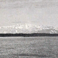 Mont Logan, Mont Cook, Mont Vancouver vus de Yakutat par Vittorio Sella