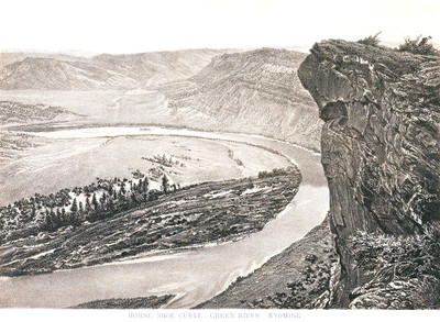 Green River, photo T.H. O Sullivan, litho Julius Bien