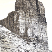 Près de la Green River, photo T.H. O Sullivan, litho Julius Bien