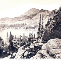 Mont Agassiz (Uinta), photo T.H. O Sullivan, litho Julius Bien