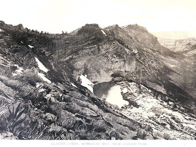 East Humboldt Range, photo T.H. O Sullivan, litho Julius Bien