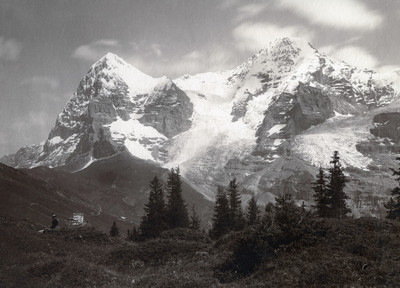 Eiger, Mönch, vus de Mürren par Braun Eiger, Mönch, vus de Mürren par Braun