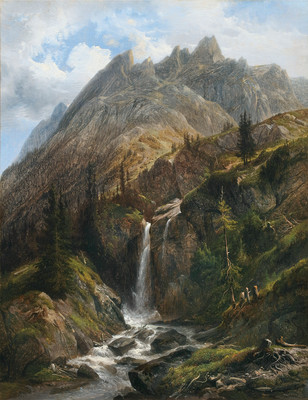 Engelhörner et cascade du Reichenbach par François Diday