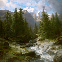 Sous le Doldenhorn par Alexandre Calame