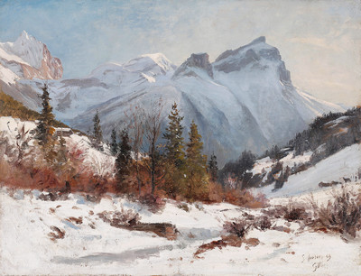 A Gsteig par Gabriel Loppé en 1869 A Gsteig par Gabriel Loppé en 1869