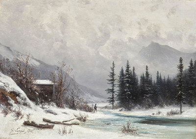 Près de Meiringen par Gabriel Loppé en 1866 Près de Meiringen par Gabriel Loppé en 1866