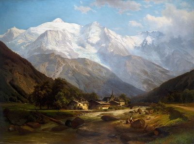 Vallée de l'Arve à Saint Martin par Joseph Jansen Vallée de l'Arve à Saint Martin par Joseph Jansen