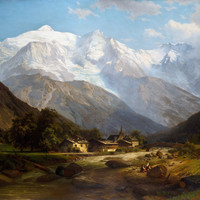 Vallée de l'Arve à Saint Martin par Joseph Jansen