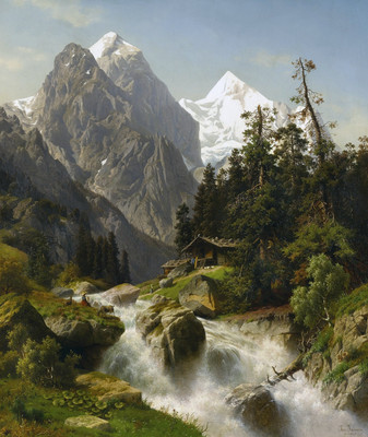 Wellhorn et Wetterhorn par Joseph Jansen Wellhorn et Wetterhorn par Joseph Jansen