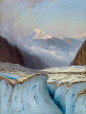 Le Buet vu du glacier d'Argentière par Gabriel Loppé Le Buet vu du glacier d'Argentière par Gabriel Loppé