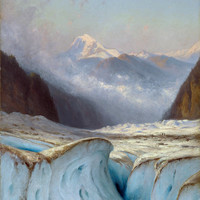 Le Buet vu du glacier d'Argentière par Gabriel Loppé