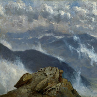 Vue au col du Géant par Gabriel Loppé