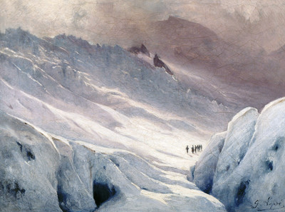 Sur le Glacier par Gabriel loppé Sur le Glacier par Gabriel loppé