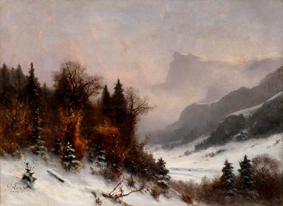 Près d'Engelberg par Gabriel Loppé Près d'Engelberg par Gabriel Loppé