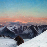 Mont Blanc vu du Breithorn de Zermatt par Gabriel Loppé