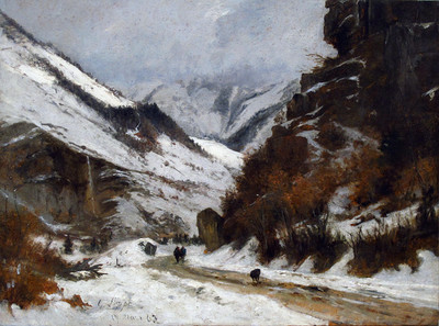 Vallée de Thônes par Gabriel Loppé Vallée de Thônes par Gabriel Loppé