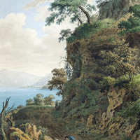 Le Léman à Saint Gingolph par J.A. Linck