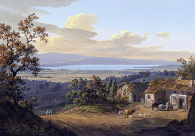 Vue sur le Léman et le Jura par J.A. Linck Vue sur le Léman et le Jura par J.A. Linck
