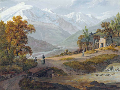 Mont Blanc et Dômes de Miages par J.A. Linck Mont Blanc et Dômes de Miages par J.A. Linck
