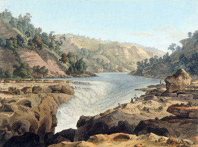La perte du Rhône par J.A. Linck La perte du Rhône par J.A. Linck