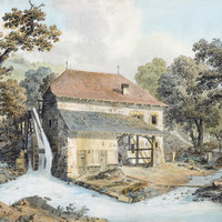 Moulin de la Sara ou de Pompaple dit le Millieu du Monde par J.A. Linck