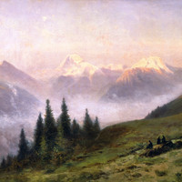 Blüemlisalp vu de Kandersteg par Gabriel Loppé