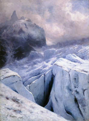 Séracs et crevasses du Géant par Gabriel Loppé Séracs et crevasses du Géant par Gabriel Loppé