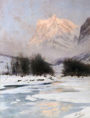 Wetterhorn par Gabriel Loppé Wetterhorn par Gabriel Loppé