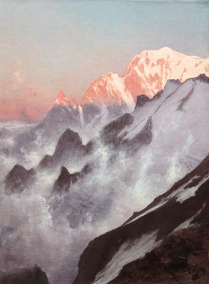 Mont Blanc vu du col du Géant par Gabriel Loppé Mont Blanc vu du col du Géant par Gabriel Loppé