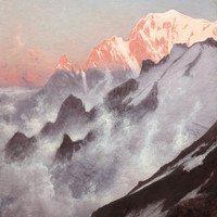 Mont Blanc vu du col du Géant par Gabriel Loppé