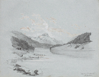 Lac à St Moritz par Gabriel Loppé Lac à St Moritz par Gabriel Loppé