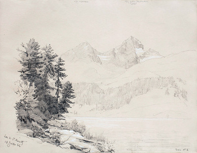 Lac à St Moritz par Gabriel Loppé Lac à St Moritz par Gabriel Loppé
