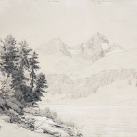 Lac à St Moritz par Gabriel Loppé