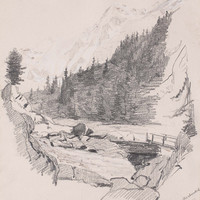 Piz Bernina et Glacier de Morteratsch par Gabriel Loppé