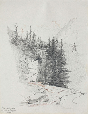 Pont sur l’Albula vers Bergün par Gabriel Loppé Pont sur l’Albula vers Bergün par Gabriel Loppé