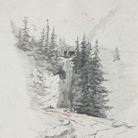 Pont sur l’Albula vers Bergün par Gabriel Loppé