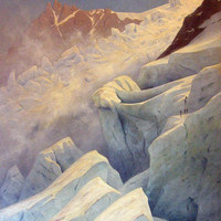 Glacier des Bossons, Aiguille du Midi par Gabriel Loppé