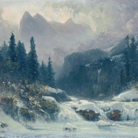 Wellhorn et Wetterhorn par Gabriel Loppé