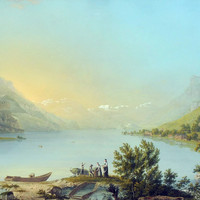 Lac de Brienz par Johann-Heinrich Bleuler fils en 1826