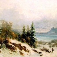 Sévrier, lac d'Annecy par Gabriel Loppé