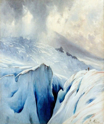 Crevasse par Gabriel Loppé Crevasse par Gabriel Loppé