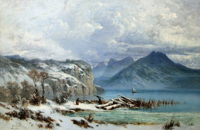 Lac d'Annecy par gabriel Loppé Lac d'Annecy par gabriel Loppé