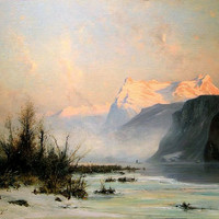 Lac d'Uri, Urirotstock par Gabriel Loppé